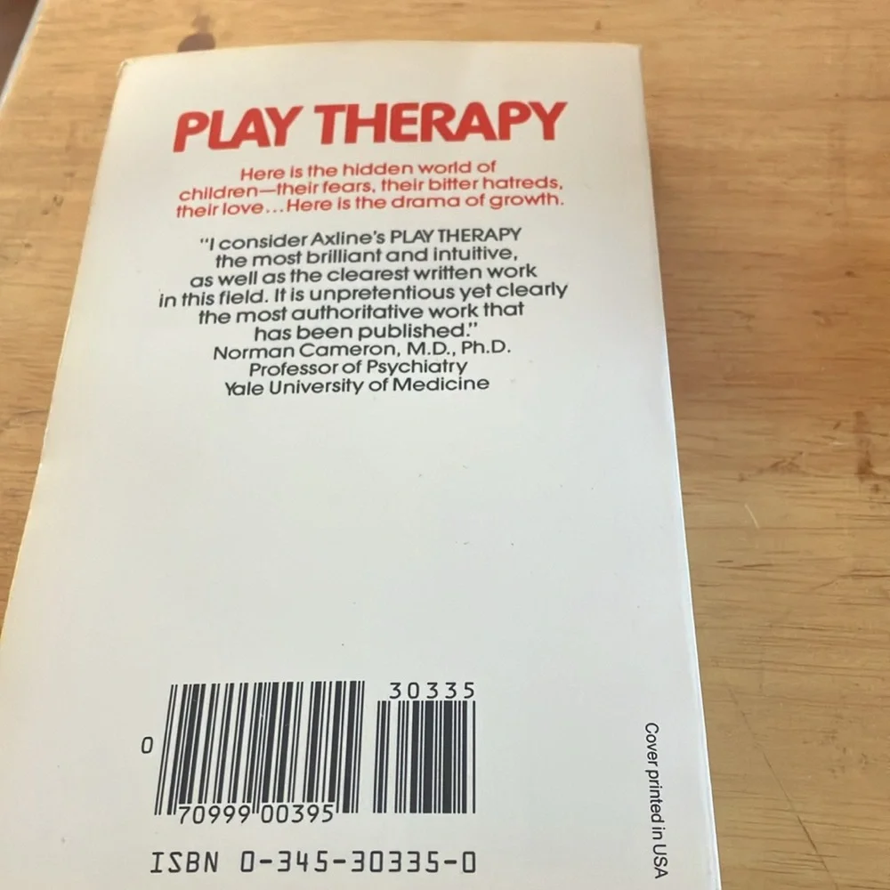 Play Therapy by Virginia M. Axline Book